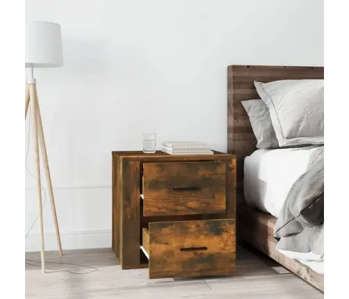 Naktinė Spintelė, Dūminio Ąžuolo Spalvos, 50X39X47Cm