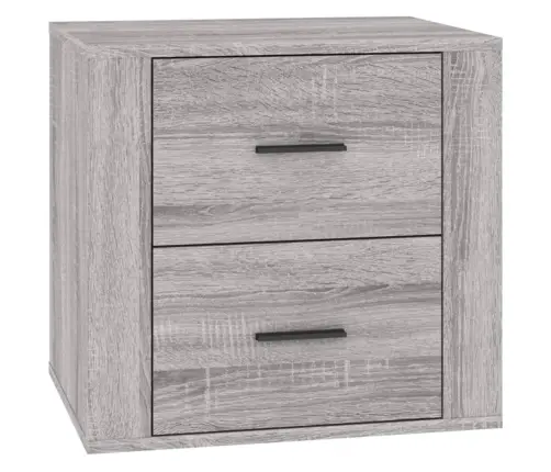 Naktsskapītis, Pelēka Ozolkoka, 50X39X47 Cm, Inženierijas Koks Vidaxl