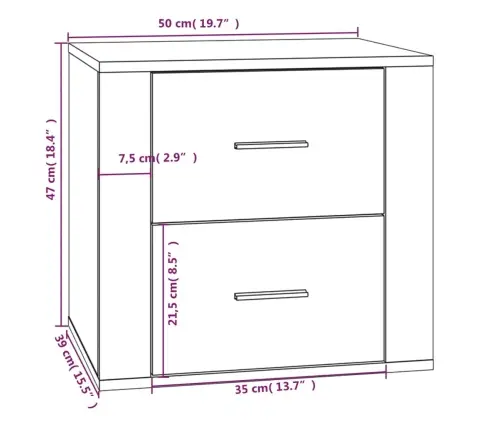 Öökapp, Pruun Tamm, 50 X 39 X 47 Cm