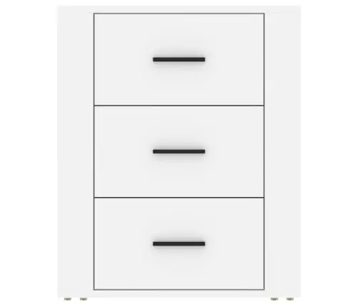 Naktinė Spintelė, Baltos Spalvos, 50X36X60cm Apdirbta Mediena