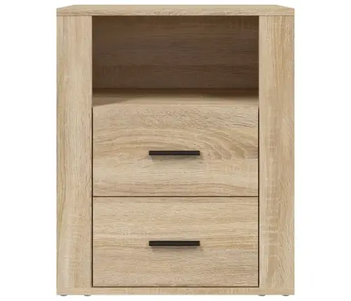 Naktsskapītis, Ozola Krāsa, 50X36X60 Cm, Inženierijas Koks Vidaxl