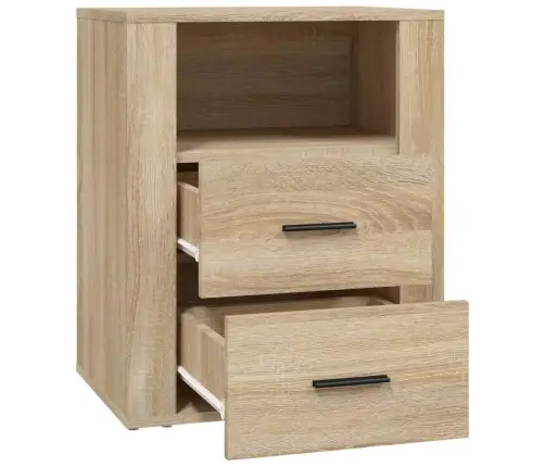 Naktsskapītis, Ozola Krāsa, 50X36X60 Cm, Inženierijas Koks Vidaxl