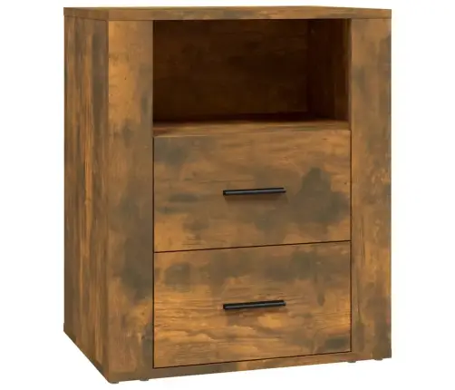 Naktsskapītis, Ozolkoka Krāsa, 50X36X60 Cm, Inženierijas Koks Vidaxl