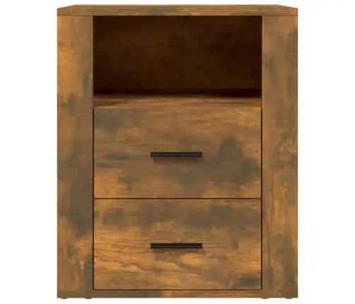 Naktsskapītis, Ozolkoka Krāsa, 50X36X60 Cm, Inženierijas Koks Vidaxl
