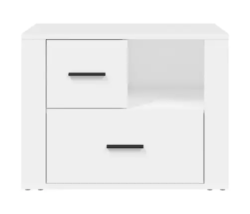 Naktinė Spintelė, Baltos Spalvos, 60X36X45cm Apdirbta Mediena
