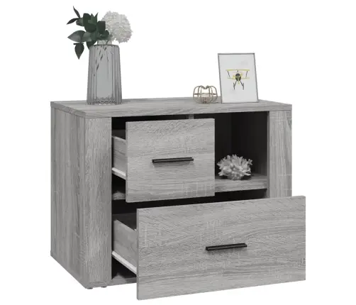 Naktsskapītis, Pelēka Ozolkoka, 60X36X45 Cm, Inženierijas Koks Vidaxl Naktsskapītis, Pelēka Ozolkoka, 60X36X45 Cm, Inženierijas Koks Vidaxl