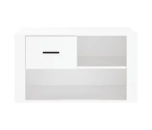 Jalatsikapp, Valge, 80 X 35 X 45 cm Tehispuit