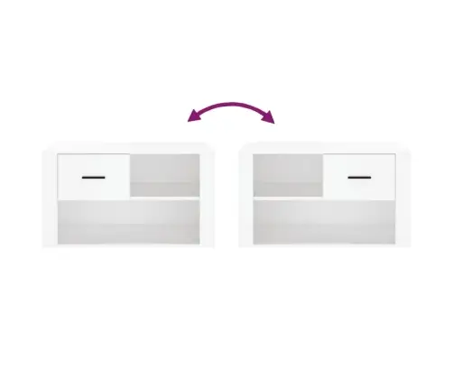 Jalatsikapp, Valge, 80 X 35 X 45 cm Tehispuit