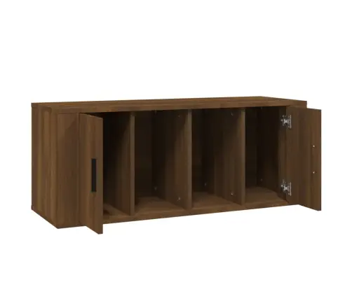 Telerikapp, Pruun Tamm, 100X35X40 cm Tehispuit Telerikapp, Pruun Tamm, 100X35X40 cm Tehispuit