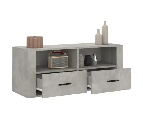 Televizoriaus Spintelė, Betono Pilka, 100X35X40cm Mediena