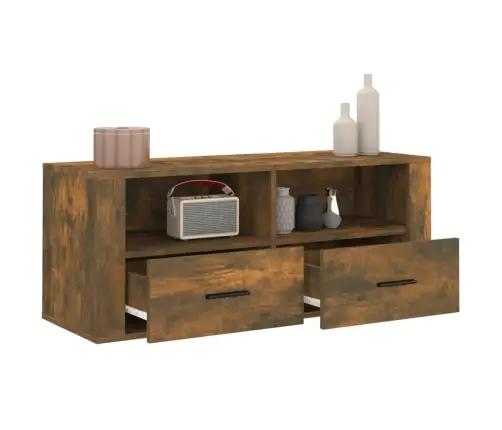 Televizoriaus Spintelė, Dūminio Ąžuolo, 100X35X40cm Mediena