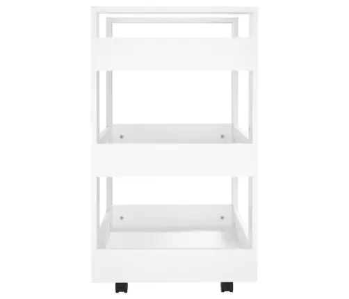 Virtuves Ratiņi, Balti, 60X45X80 Cm, Inženierijas Koks Vidaxl