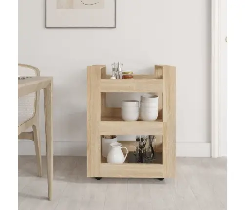 Lauakäru Sonoma Tamm 60X45X80 Cm Tehispuit