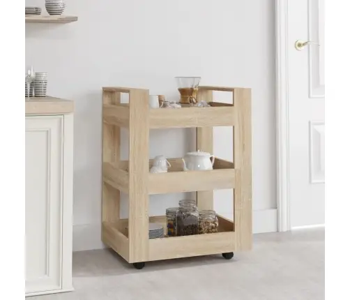 Lauakäru Sonoma Tamm 60X45X80 Cm Tehispuit