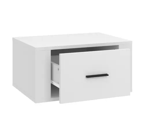 Sienas Naktsskapīši, 2 Gab., Balti, 50X36X25 Cm Vidaxl