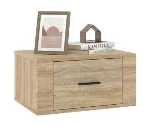 Sienas Naktsskapīši, 2 Gab., Ozolkoka Krāsa, 50X36X25 Cm Vidaxl