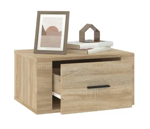 Sienas Naktsskapīši, 2 Gab., Ozolkoka Krāsa, 50X36X25 Cm Vidaxl