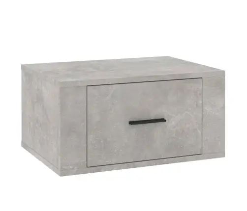 Sieninės Naktinės Spintelės, 2Vnt., Betono Pilkos, 50X36X25Cm