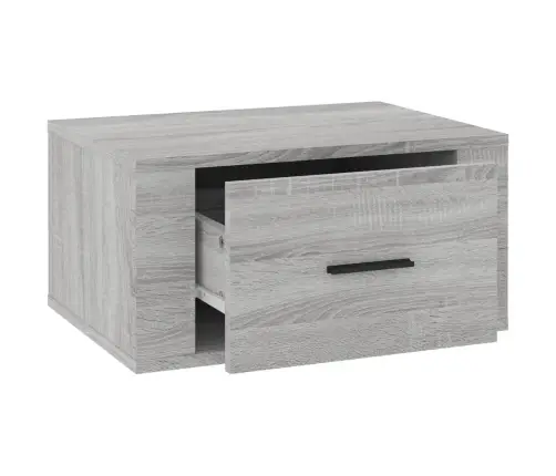 Sienas Naktsskapīši, 2 Gab., Pelēka Ozolkoka Krāsa, 50X36X25 Cm Vidaxl