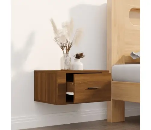 Seinale Kinnitatav Öökapp, Pruun Tamm, 50X36X25 Cm