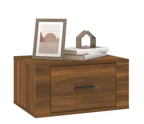 Seinale Kinnitatav Öökapp, Pruun Tamm, 50X36X25 Cm