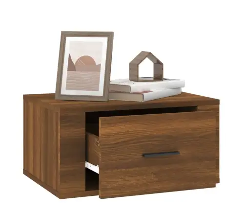 Seinale Kinnitatav Öökapp, Pruun Tamm, 50X36X25 Cm