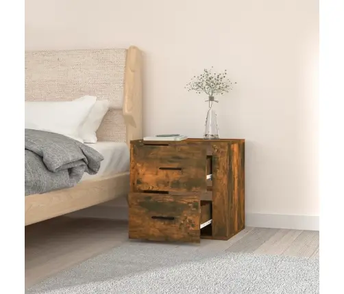 Sienas Naktsskapītis, Ozolkoka Krāsa, 50X36X47 Cm Vidaxl