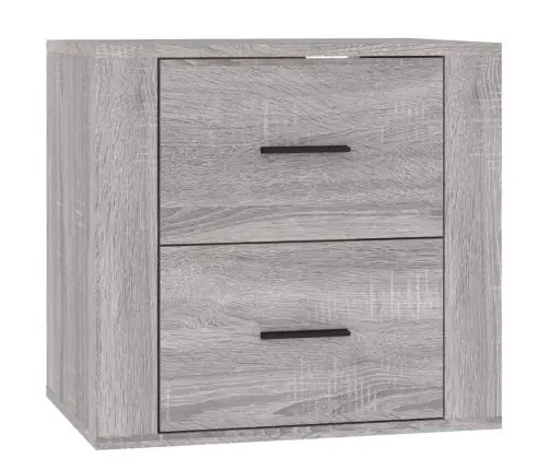 Sienas Naktsskapītis, Pelēka Ozolkoka Krāsa, 50X36X47 Cm Vidaxl