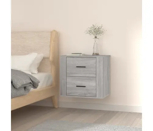 Sienas Naktsskapītis, Pelēka Ozolkoka Krāsa, 50X36X47 Cm Vidaxl