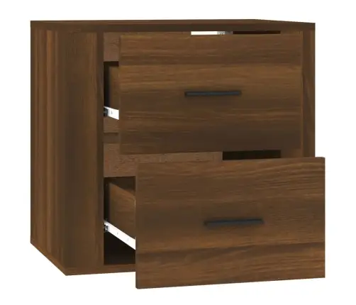 Sienas Naktsskapītis, Ozolkoka Krāsa, 50X36X47 Cm Vidaxl