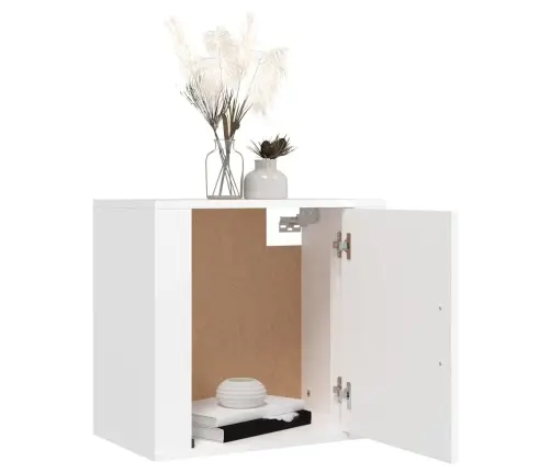 Sienas Naktsskapīši, 2 Gab., Balti, 50X30X47 Cm Vidaxl