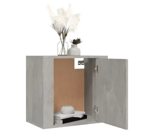Sienas Naktsskapītis, Betona Pelēks, 50X30X47 Cm Vidaxl