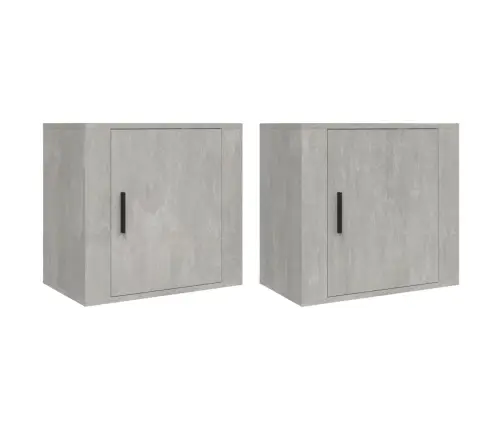 Seinale Kinnitatavad Öökapid, 2 Tk, Betoonhall, 50X30X47 Cm