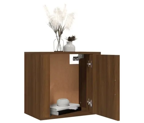 Sieninė Naktinė Spintelė, Ruda Ąžuolo, 50X30X47Cm