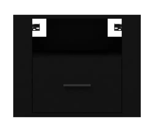 Sieninės Naktinės Spintelės, 2Vnt., Juodos, 50X36X40Cm