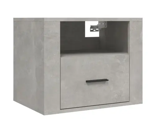 Sienas Naktsskapīši, Betona Pelēki, 2 Gab., 50X36X40 Cm Vidaxl