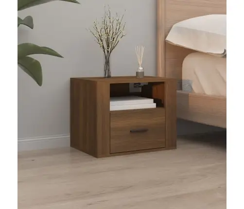 Seinale Kinnitatavad Öökapid 2 Tk, Pruun Tamm, 50X36X40 Cm