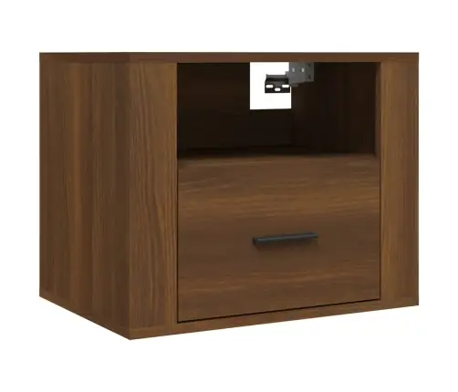 Seinale Kinnitatavad Öökapid 2 Tk, Pruun Tamm, 50X36X40 Cm