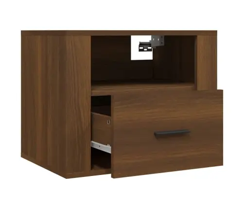 Seinale Kinnitatavad Öökapid 2 Tk, Pruun Tamm, 50X36X40 Cm