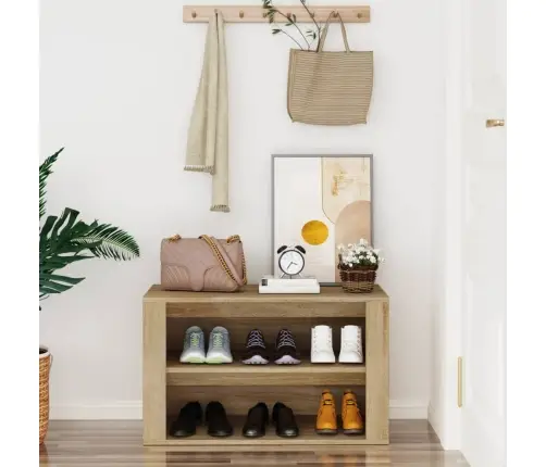 Lentyna Batams, Ąžuolo Spalvos, 75X35X45cm Apdirbta Mediena