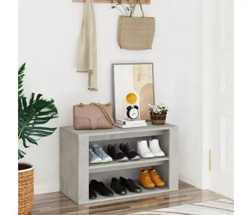 Lentyna Batams, Betono Pilka, 75X35X45cm Apdirbta Mediena