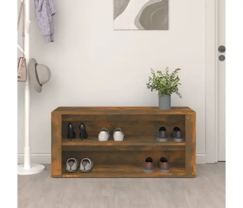 Apavu Plaukts, Ozolkoka Krāsa, 100X35X45 Cm, Inženierijas Koks Vidaxl