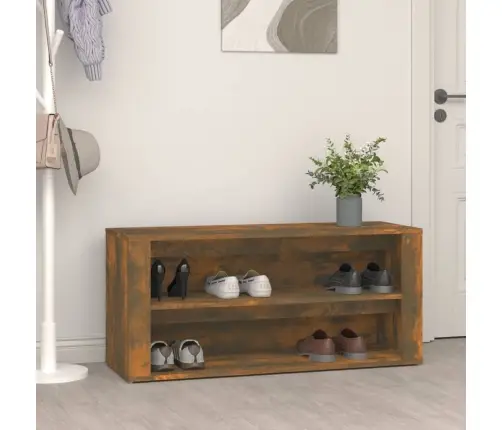 Apavu Plaukts, Ozolkoka Krāsa, 100X35X45 Cm, Inženierijas Koks Vidaxl