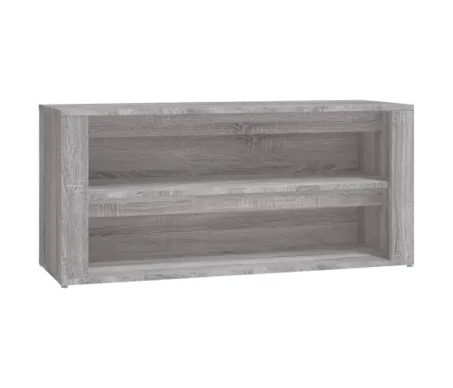 Apavu Plaukts, Pelēka Ozolkoka, 100X35X45 Cm, Inženierijas Koks Vidaxl