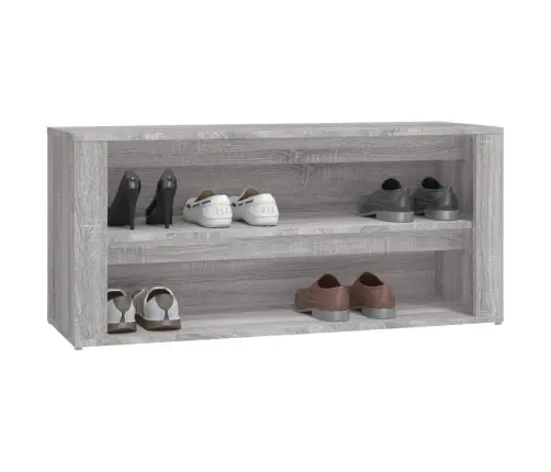 Apavu Plaukts, Pelēka Ozolkoka, 100X35X45 Cm, Inženierijas Koks Vidaxl