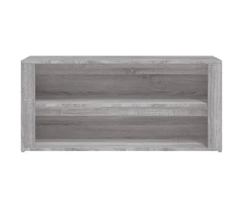 Apavu Plaukts, Pelēka Ozolkoka, 100X35X45 Cm, Inženierijas Koks Vidaxl