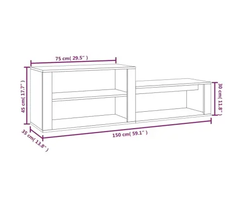 Kingakapp, Betoonhall, 150 X 35 X 45 cm Tehispuit