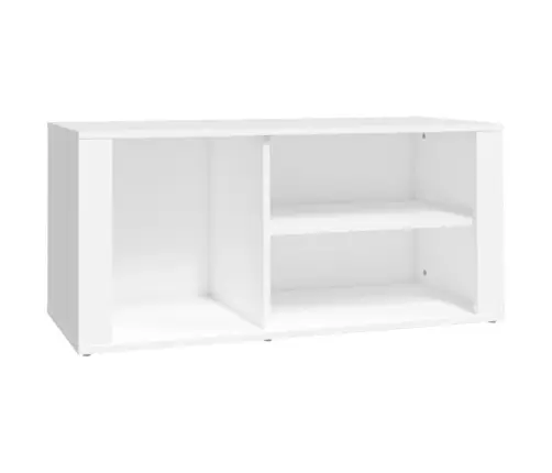 Jalatsikapp, Valge, 100 X 35 X 45 cm Tehispuit