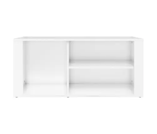 Jalatsikapp, Kõrgläikega Valge, 100 X 35 X 45 cm Tehispuit