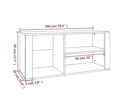 Kingakapp, Pruun Tamm, 100 X 35 X 45 cm Tehispuit